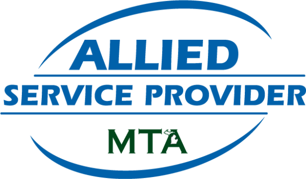 Allied Service Providers MTA logo in blue and green
