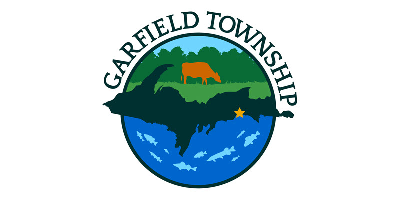 Garfield Township logo with bear and Michigan outline.
