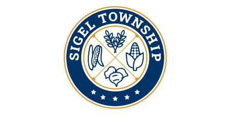 Sigel Township seal featuring agricultural symbols