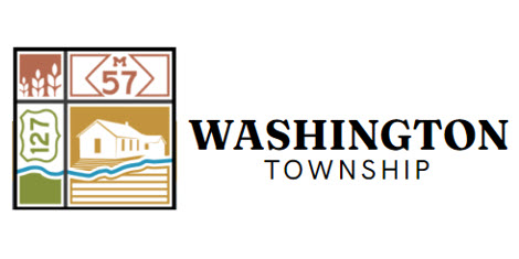 Logo of Washington Township with symbols and text