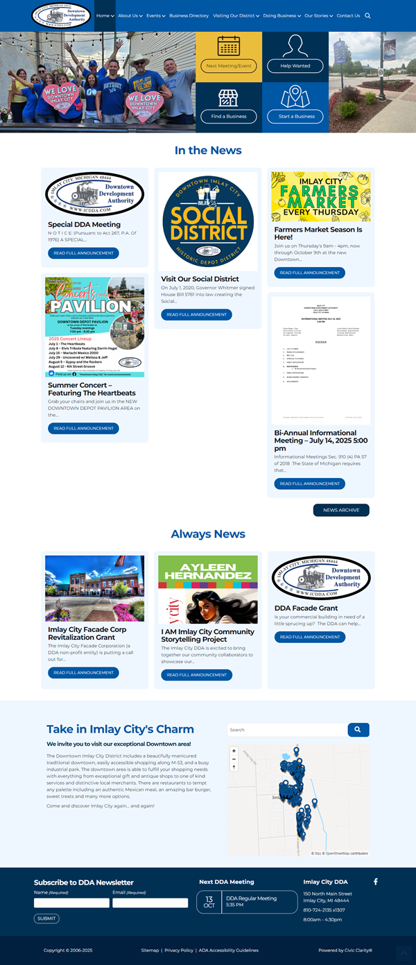 Imlay City community events and announcements overview
