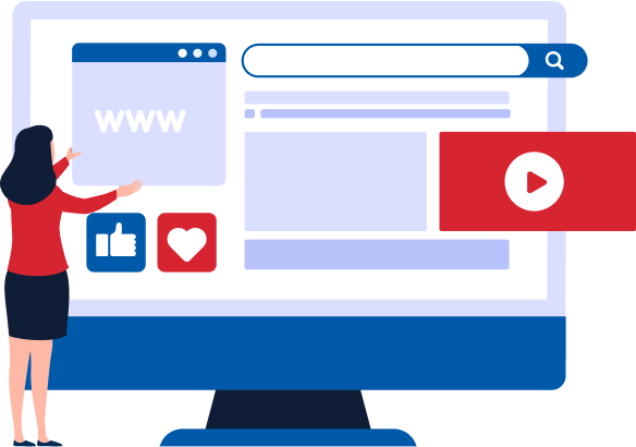 Person interacting with a computer screen interface.