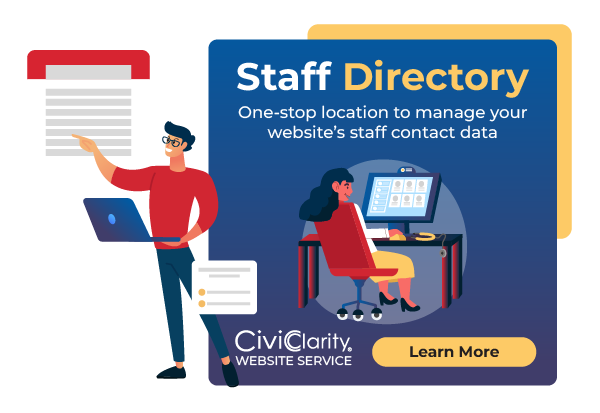 Illustration of staff directory management service.